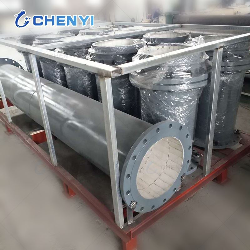 Straight Ceramic Pipe With Flange